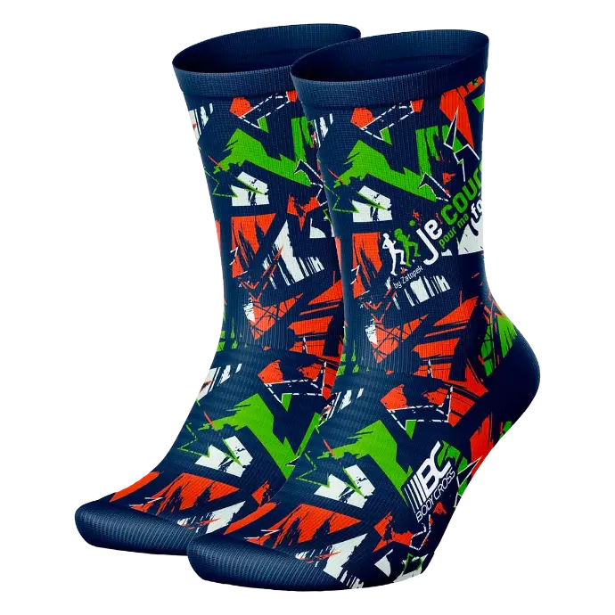Chaussettes hautes colorées JCPMF (36-39)